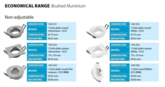 spotrand-eco-aluminium-rond-niet-verstelbaar Tronix - AfbouwTotaal.com