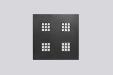LED panel reflector 600x600 3cct black eu plug