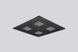 LED panel reflector 600x600 3cct black eu plug