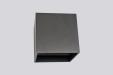 Tronix Muurlamp Cube 10x10x10cm Zwart 6W 3000K Dimbaar - AfbouwTotaal.com