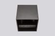 Tronix Muurlamp Cube 10x10x10cm Zwart 6W 2300K Dimbaar - AfbouwTotaal.com