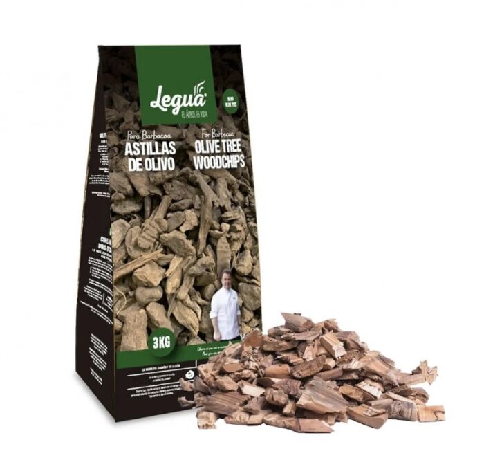 BBQ houtchips Olijf 3kg
