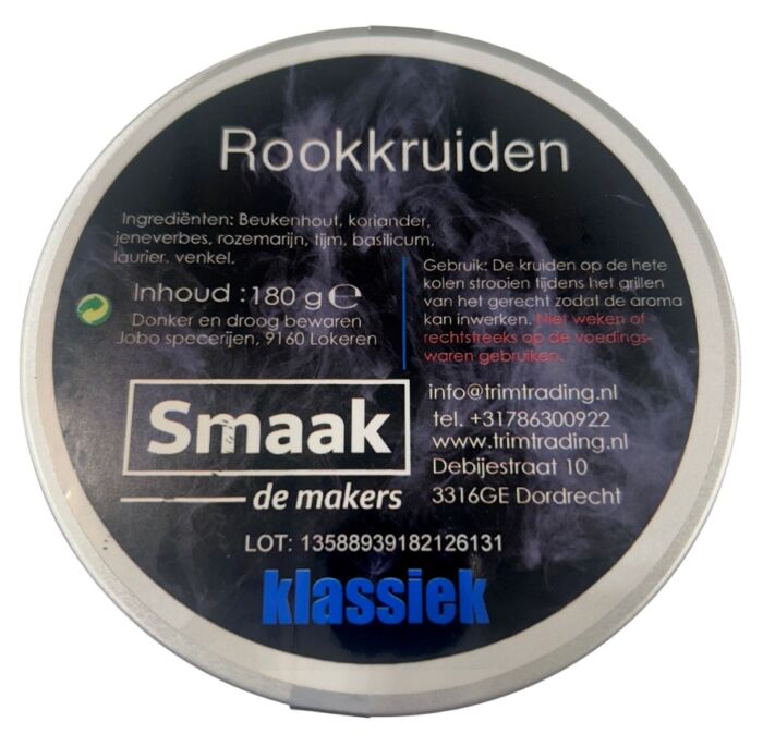 SMAAK - Rookkruiden / Vuurkruiden Klassiek - pot 180 gr - Afbeelding 2