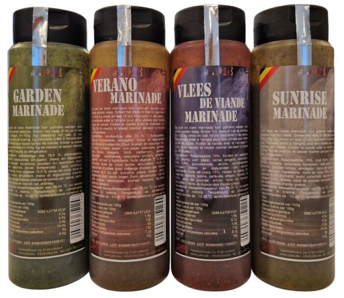 Voordeelpakket SMAAK kant-en-klare marinades 4 flessen a 450 gram