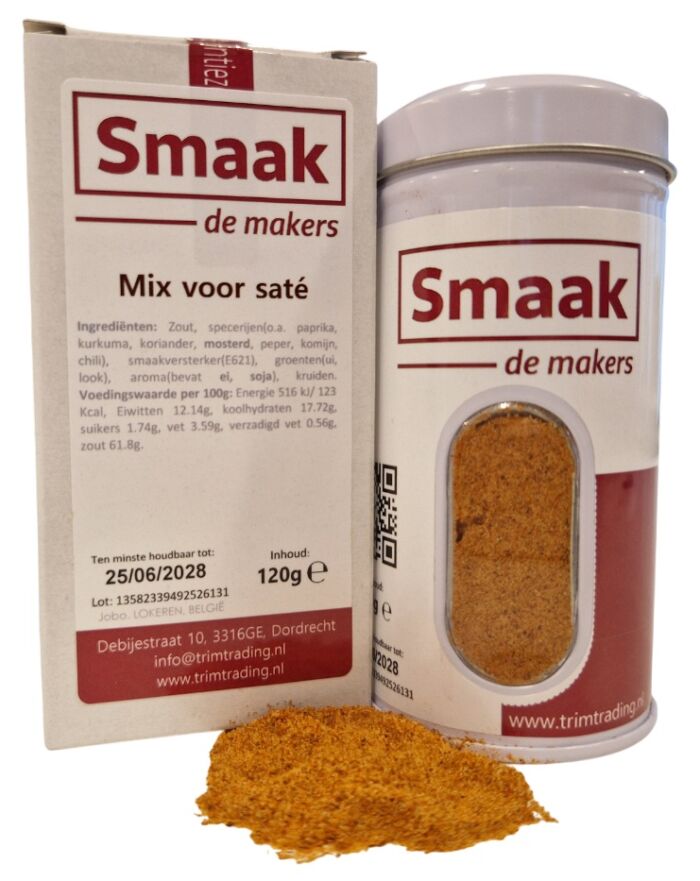 SMAAK - Saté kruidenmix - pot 120 gr