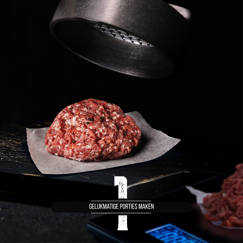 Hamburgerpers Aluminium Ø 100mm - Afbeelding 3