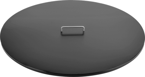 Barbecue Plancha Deksel 80cm Zwart