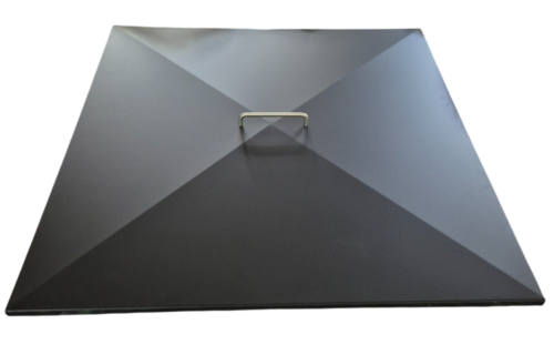 Barbecue Plancha Deksel 82cm Zwart (Sfinge)