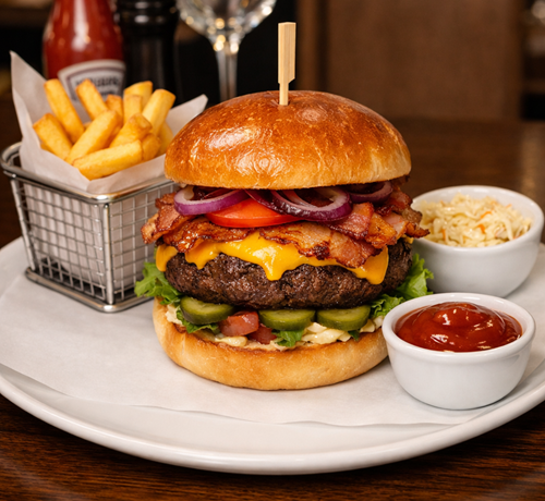 Bistro Style gegrilde hamburger