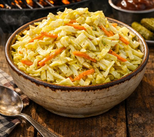 Memphis Style Coleslaw met mosterddressing
