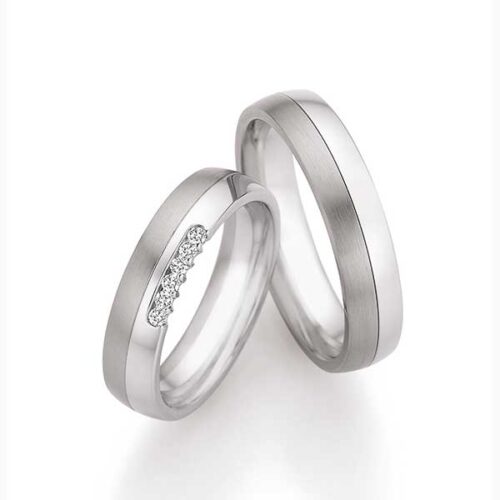 Trouwringen staal - titanium