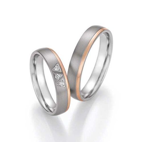 Stijlvolle bicolor trouwringen