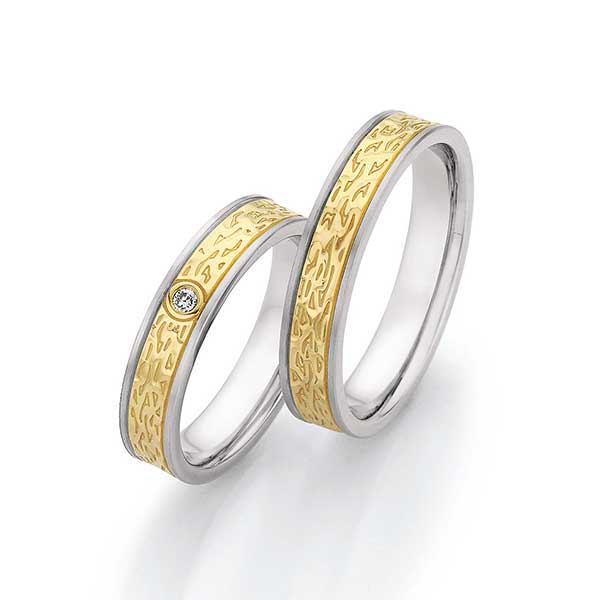 Trouwringen-staal-bicolor