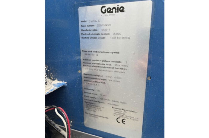 Genie Z 30/20 N RJ Gebruikt_2013 - Afbeelding 7
