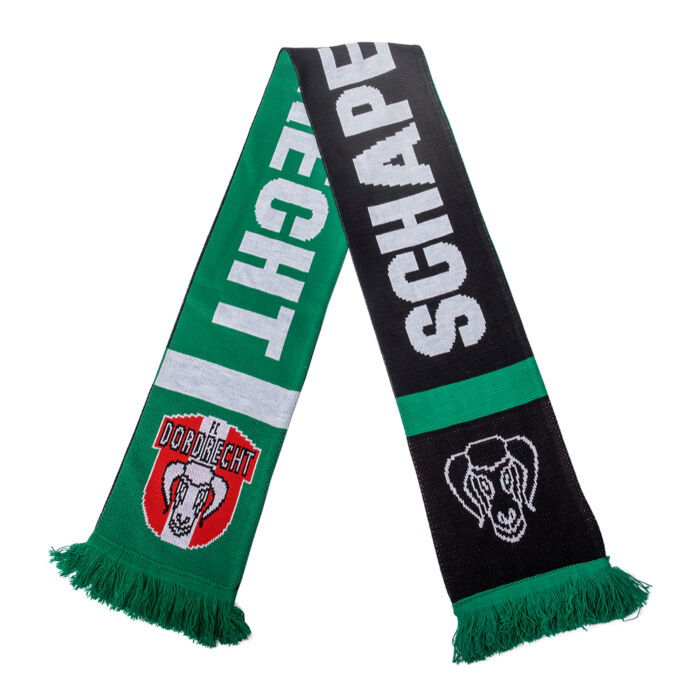 FC Dordrecht Sjaal FC Dordrecht - Schapekoppen Groen + Zwart