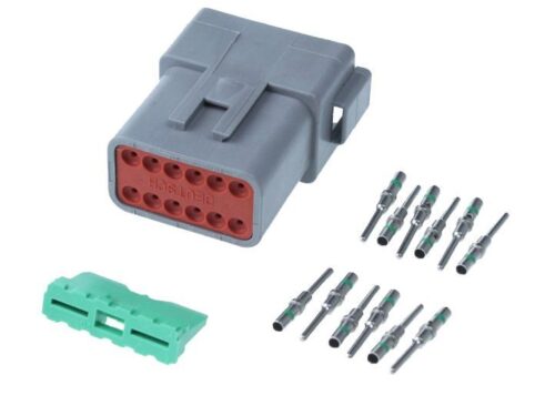 Deutsch-DT serie 12 polig set mannelijk TE Connectivity DEUTSCH connector