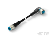 M12 to M12 Connector Cable Assemblies with LED TE Connectivity