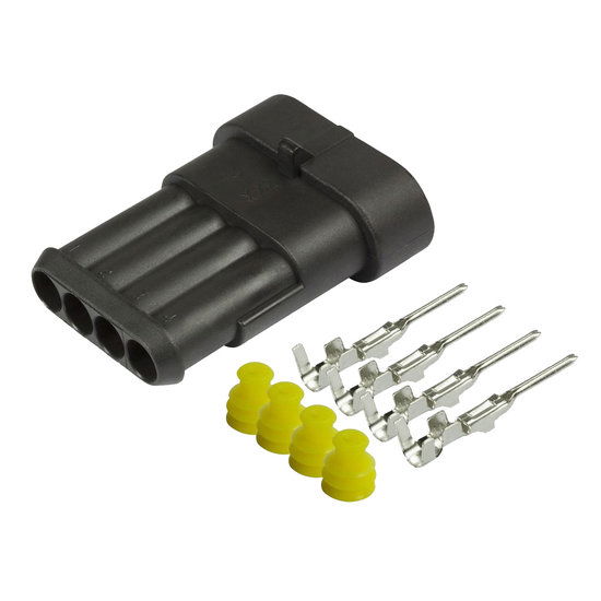 AMP Superseal 4 pole set male TE Connectivity AMP Superseal