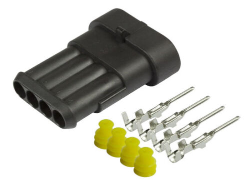 AMP Superseal 4 polig set mannelijk TE Connectivity AMP Superseal
