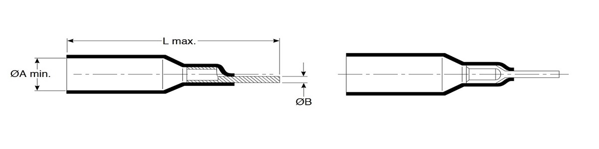 B-106 krimpbare pin kabelschoenen TE Connectivity Raychem DuraSeal