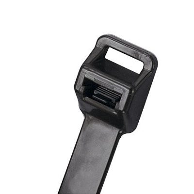 black extra sturdy reusable cable tie