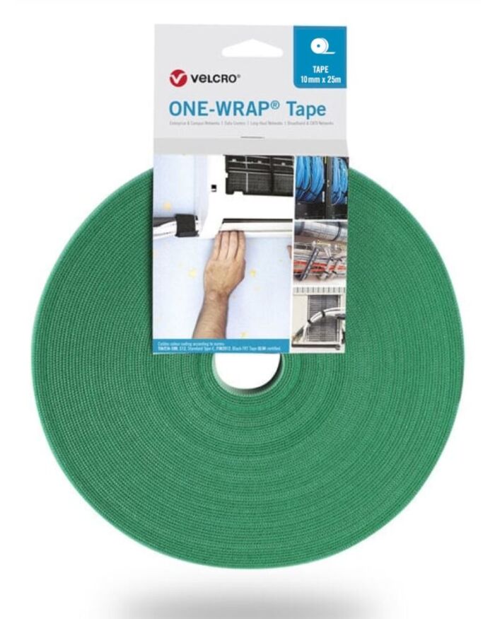 Velcro® ONE-WRAP Tape - 10mm x 25m - Army Green - VEL-OW64106