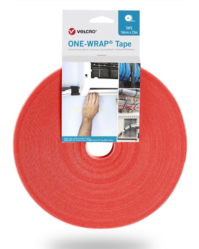 Velcro® ONE-WRAP Tape - 16mm x 25m - Oranje (RAL 2004) - VEL-OW64137