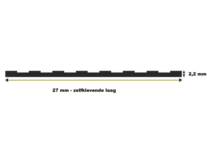 Trapstrip zelfklevend schematisch