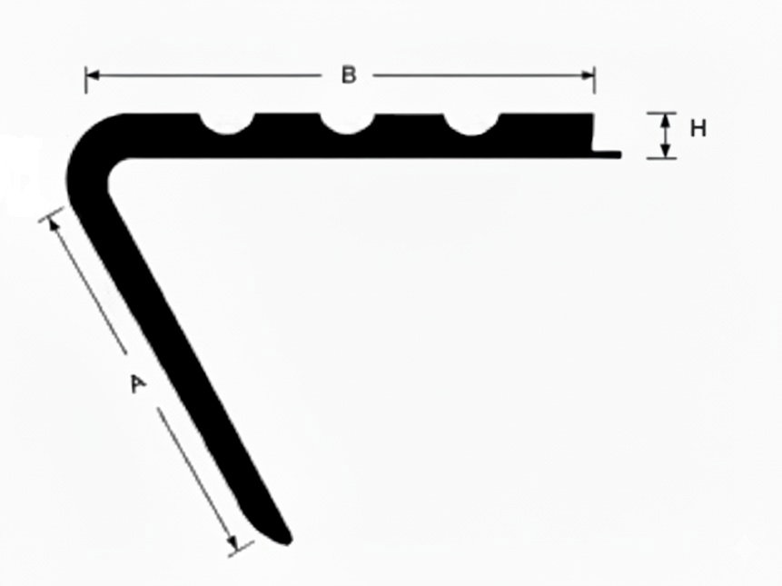 Trapneus profiel schematisch