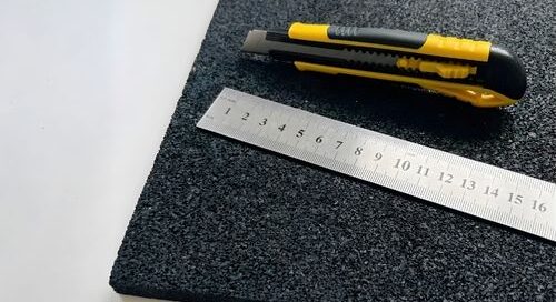 Dik rubber snijden stanleymes en liniaal