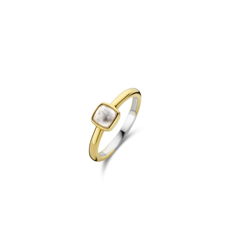 Ti Sento Ring Parelmoer verguld 12267MW