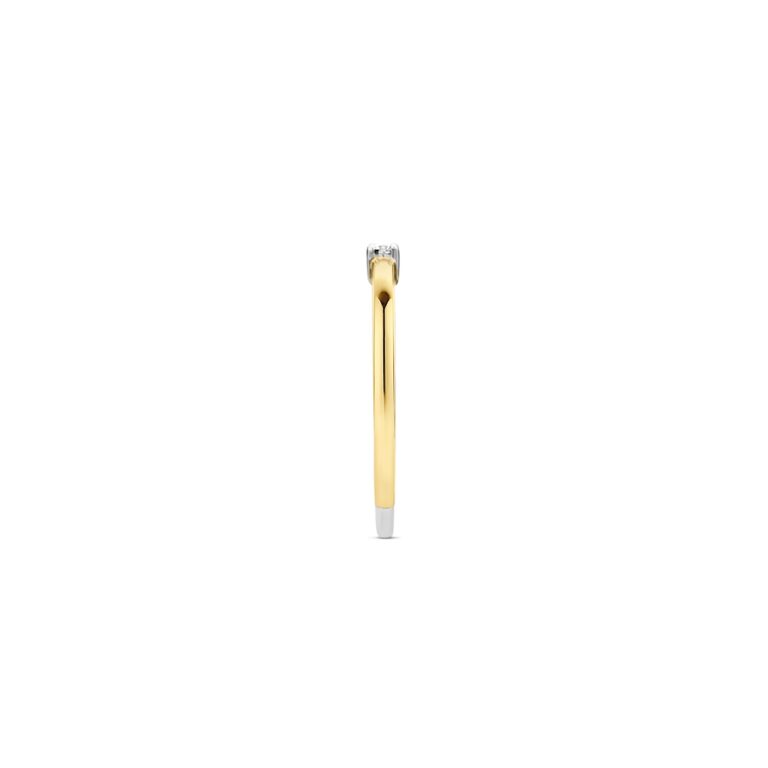 Ti Sento Ring Zirconia verguld 12210ZY - Afbeelding 2