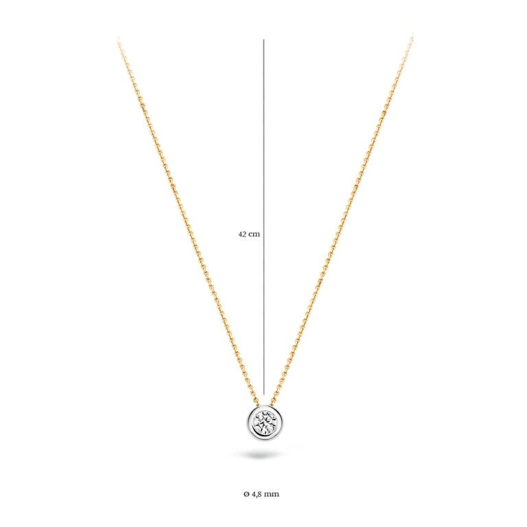 Blush 14 krt Collier zirconia 3052BZI - Afbeelding 3