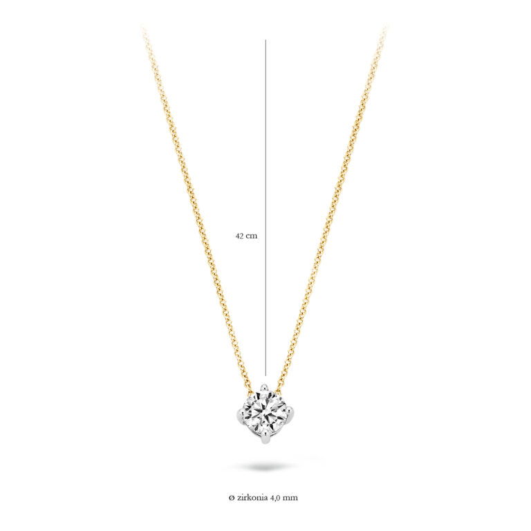 Blush Collier 14k Solitair 3057BZI - Afbeelding 4