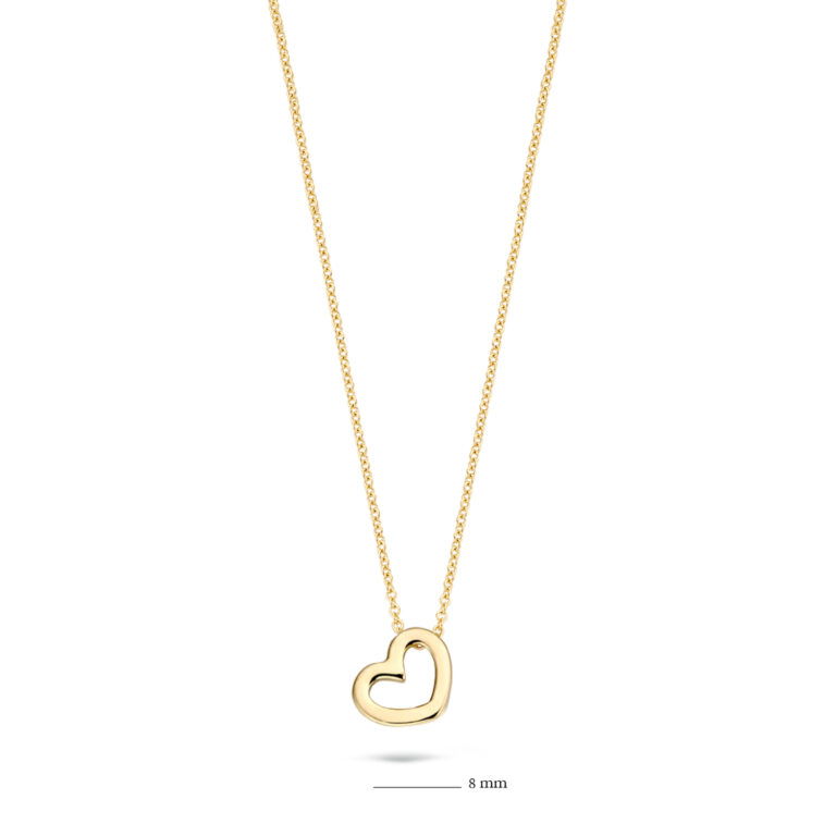 Blush 14krt Geel Gouden Collier met Hartje 3081YGO - Afbeelding 3