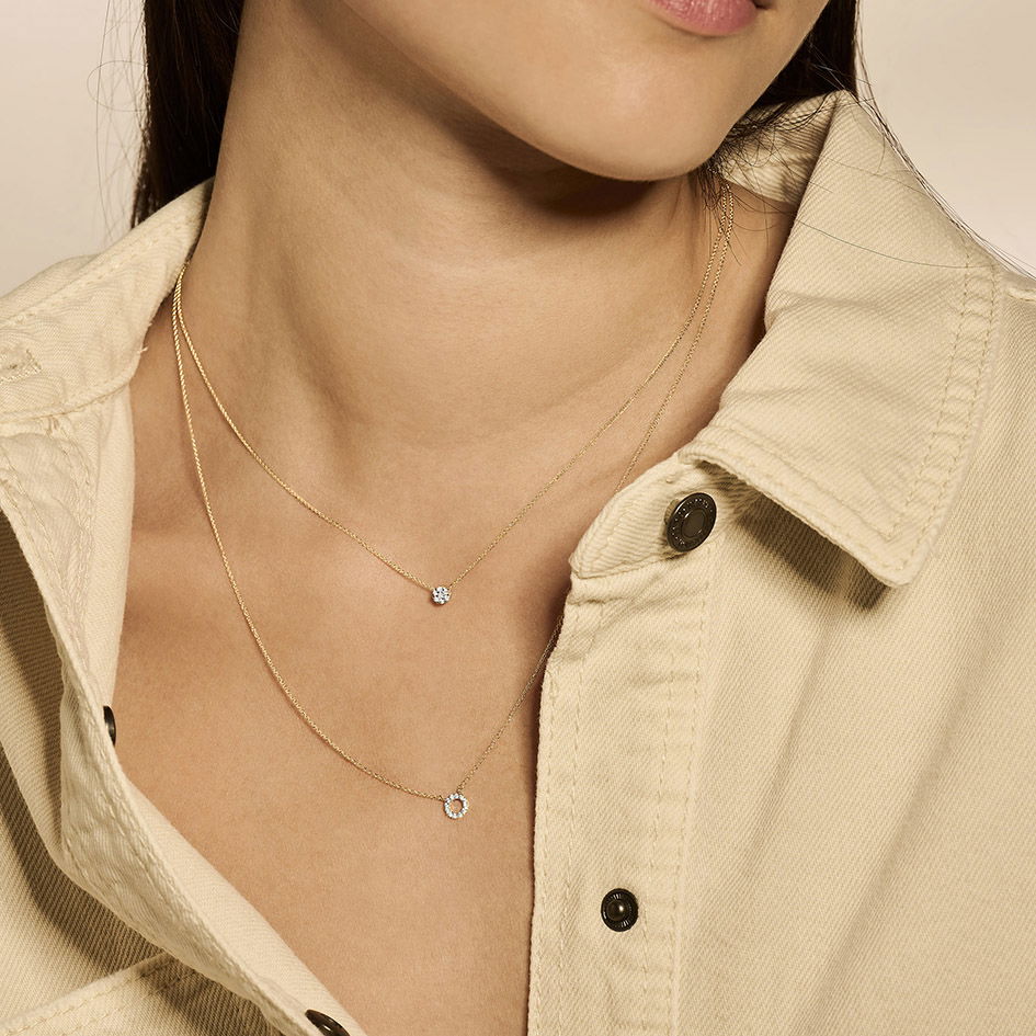 Blush 14krt Gouden Collier met Zirconia Hanger 3125YZI - Afbeelding 3