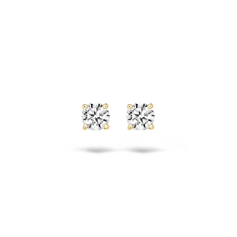 Blush 14krt Geelgouden Oorstekers Solitair 7127YZI