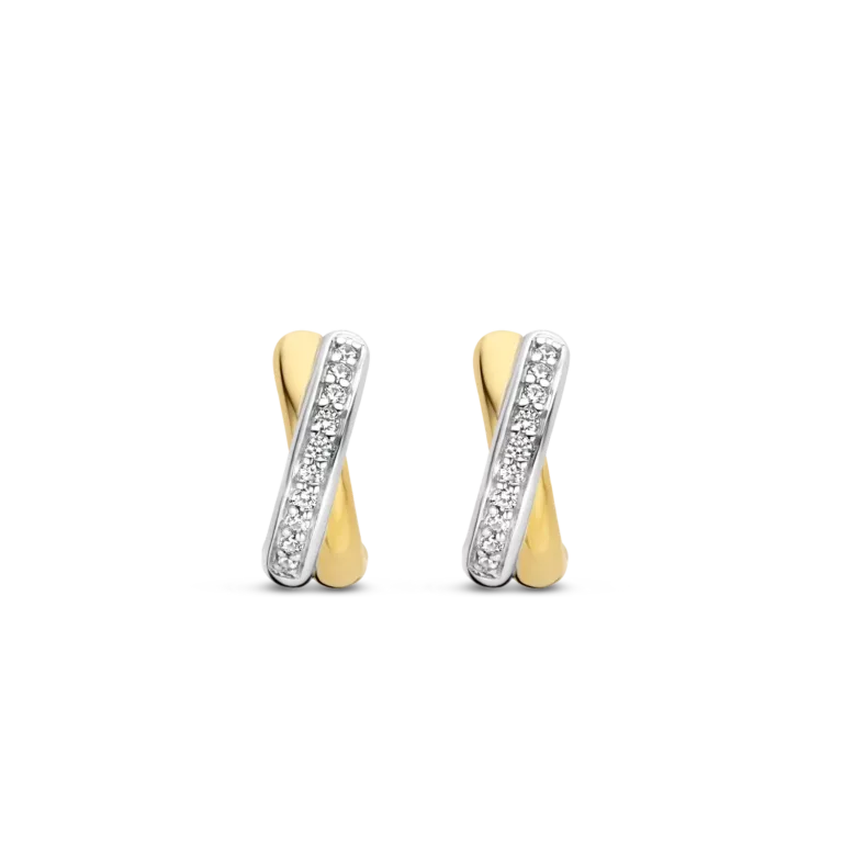 Ti Sento Oorbellen  Bicolor verguld 7667ZY