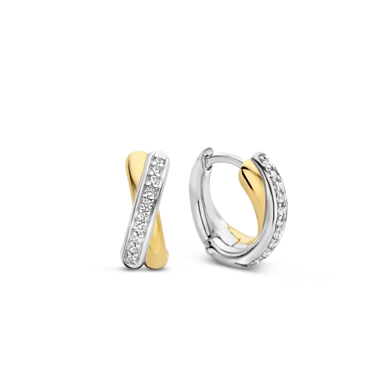 Ti Sento Oorbellen  Bicolor verguld 7667ZY - Afbeelding 3
