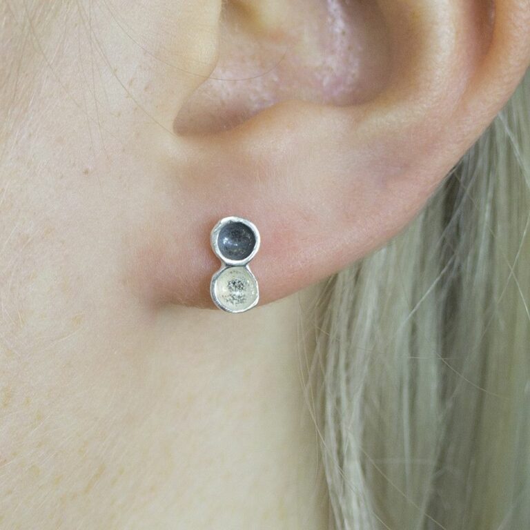 Jéh Jewels Oorsteker Zilver Oxi/wit 19739 - Afbeelding 2