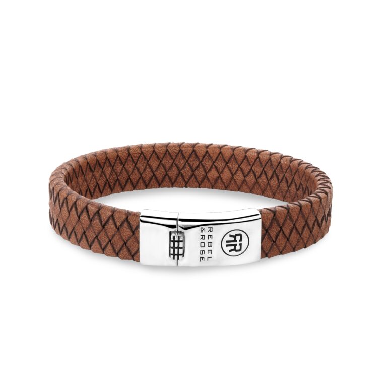 Rebel & Rose Braided Flat Cognac RR-L0157-S