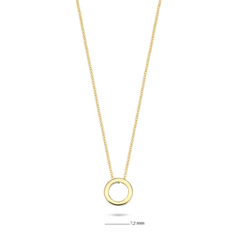 Blush 14 krt Gdn Collier cirkel 3083YGO - Afbeelding 3