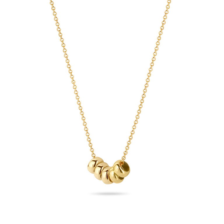 Blush 14 krt Gdn Collier + Hangers 3087YGO - Afbeelding 2