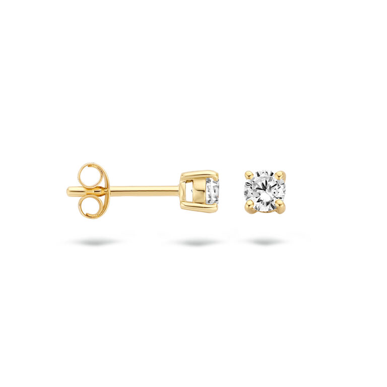 Blush 14 krt Gouden Oorstekers 7212YZI - Afbeelding 2