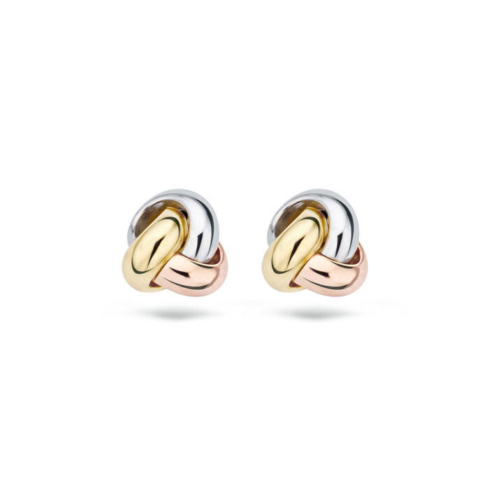Blush 14k oorknoppen 7157WYR tricolor