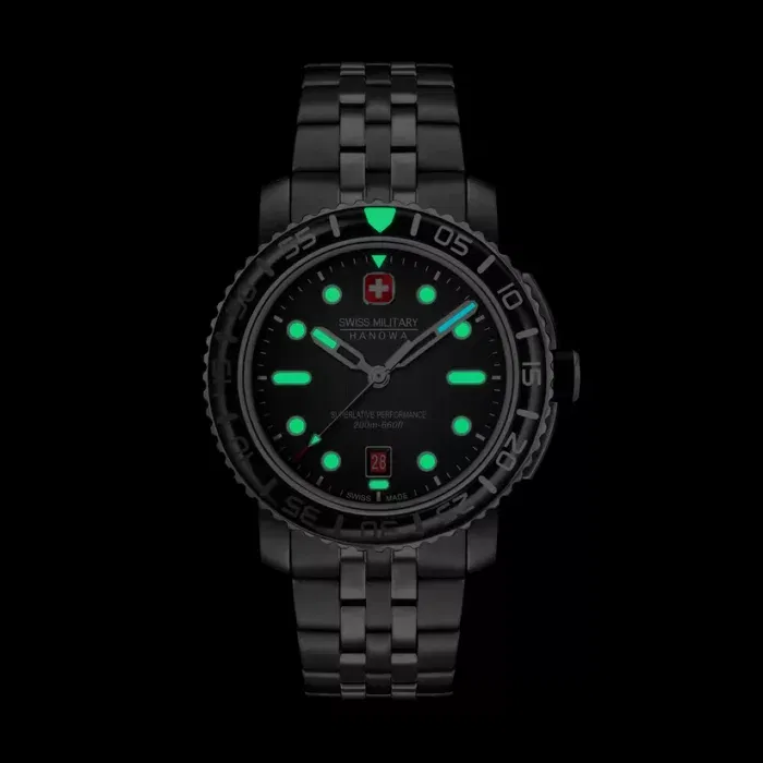 Swiss Military Black Marlin  smwgh0001702 - Afbeelding 4