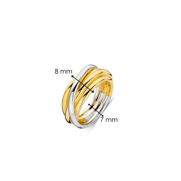 Ti Sento ring Bicolor verguld 12056SY - Afbeelding 2