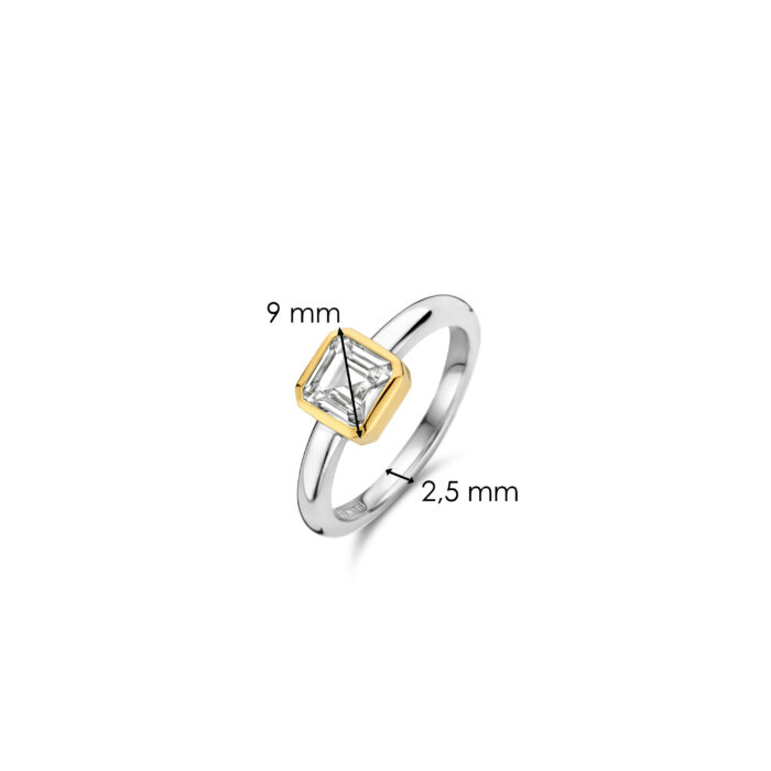 Ti Sento ring zirconia verguld 12328ZY - Afbeelding 4