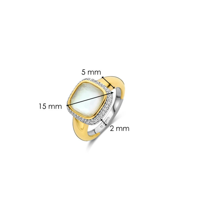 Ti Sento ring Parelmoer verguld 12330MW - Afbeelding 5