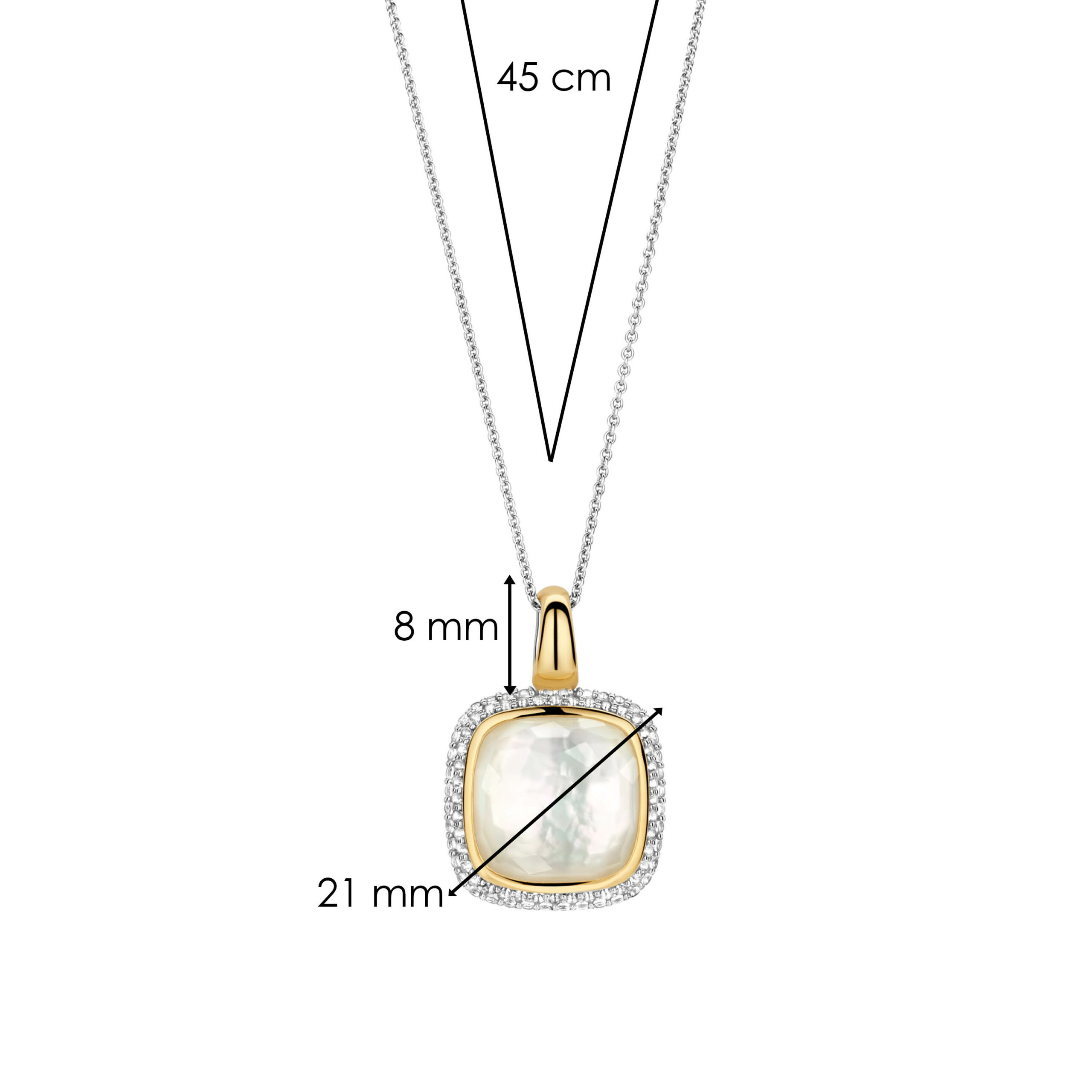 Ti Sento Hanger met ketting 6828MW - Afbeelding 5